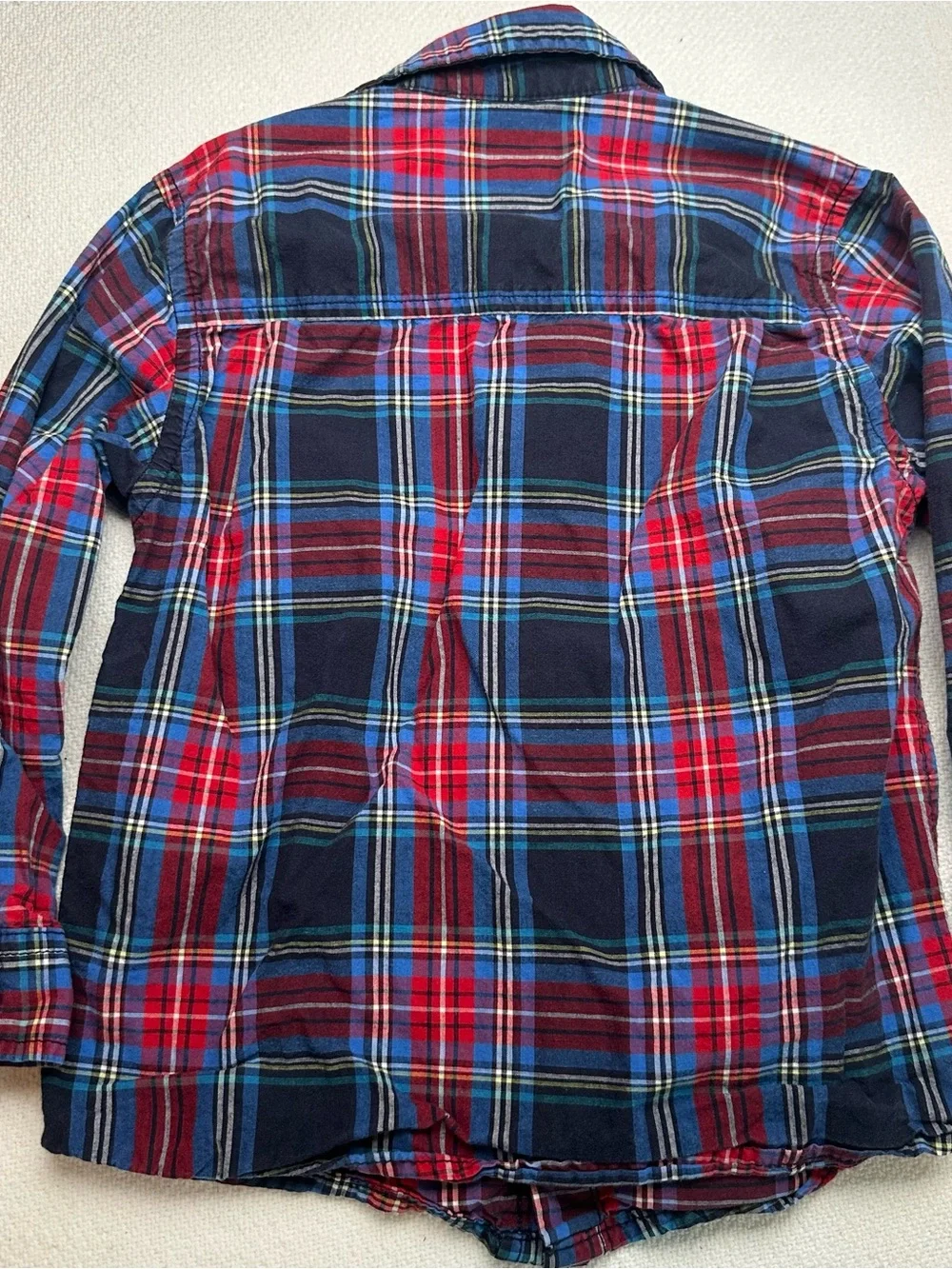 OshKosh B'gosh Red & Blue Plaid Button-Up Shirt
